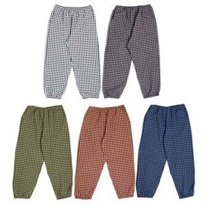 국내산 여성 체크소세지 면파자마바지9부