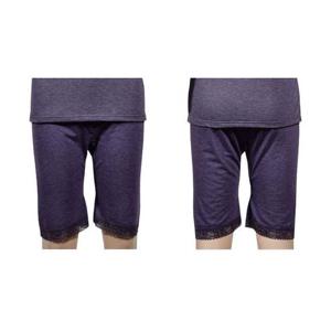 레이스 밴드 여성 7부 하의 - 진보라 홈웨어바지