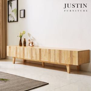 [저스틴퍼니처]모닝 러버우드 원목 베이직 거실장(2000)