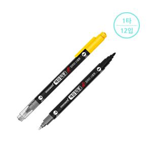 [모나미] 싸인펜 컴퓨터용 예감적중A+ 흑색+볼펜0.5mm(1타12입)