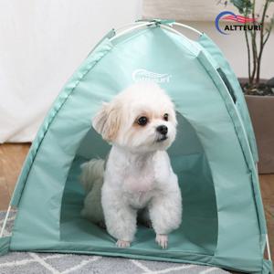 원터치 애견 텐트 민트 대형/강아지 고양이 개 집 하우스