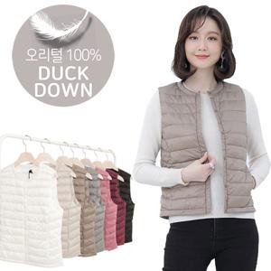 애비뉴투지 엄마옷 포근포근 초경량 오리털 조끼 V09044