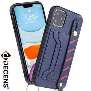 데켄스 아이폰13프로케이스 스트랩 포켓 가죽 케이스 M743