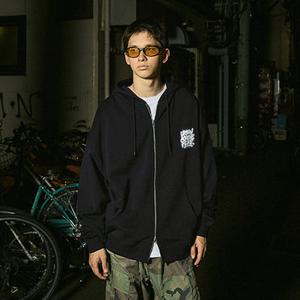 플루크 어치브 그래피티 오버핏 후드 집업 FZT1034-Z / 2color M