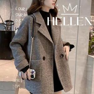 [헬렌] 가을 겨울 여성 안감 누빔 모직 버튼 자켓 래피울라이크자켓 H-287
