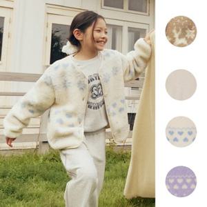 탑텐키즈 MKF4TC2002 여아 쉘파 크루넥 가디건