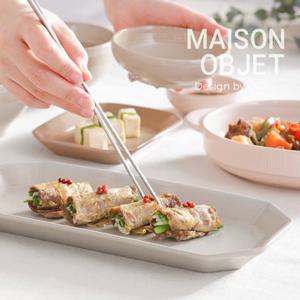 [스크래치] 윤도자기 다인 팔각 생선접시