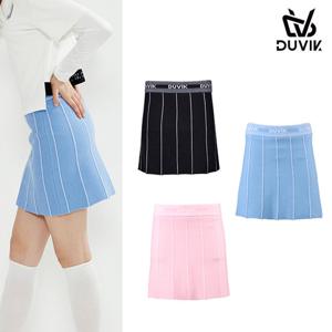 [품절임박] 듀빅 여성 스트라이프 A라인 니트 큐롯 DC3WCU004