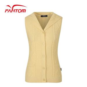 [팬텀] 여성 세일러카라 니트 베스트 221B3SV163_YL