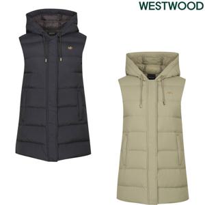 [웨스트우드][웨스트우드]여성 겨울 롱 후드 덕다운베스트 WM4WCDV632