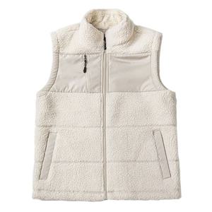 미라클 남성 여성 겨울 뽀글이 플리스 후리스 집업 조끼 베이지