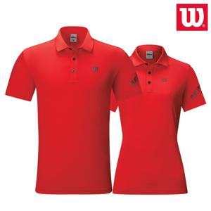 윌슨 반팔티셔츠 8213/8214 레드카라 PK 단체 등산
