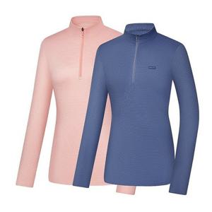 [콜핑]LD08 여성 가을 스트레치 기모집업 등산티셔츠 KST4310W