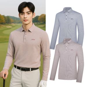 비티알 BTR 남성 골프웨어 가을 긴팔 베이직 카라티셔츠