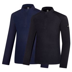 비티알 BTR 남성 골프웨어 겨울 긴팔 엠보 반집업 티셔츠