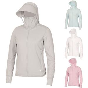 여름 바람막이 자외선차단 캡탈부착 여성 후드 점퍼 KNMLJP04