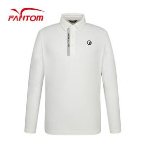 팬텀 남성 기모 배색 카라 긴팔 티셔츠 212C3TO902_WH