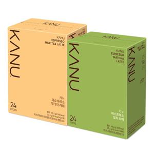 카누 밀크티 라떼 24T+말차 라떼 24T