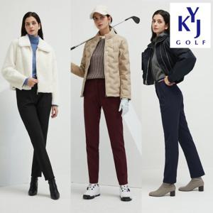 [김영주 골프]김영주골프 여성 기모 본딩 골프 팬츠 겨울용 K342