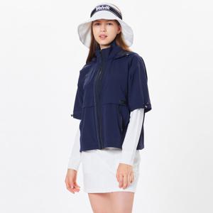 [볼빅어패럴] 여성 골프 오버핏 반팔 바람막이 VLWBN802_NA