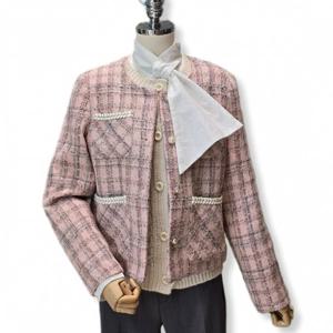 [포커스]테이프 배색 트위드 자켓 (FS4A7JK0063)