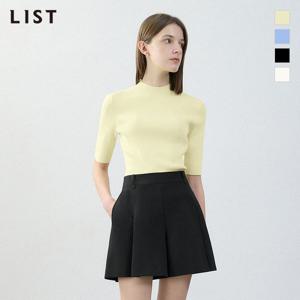 [리스트] 골지 모크넥 하프슬리브 니트_TSKPOO52540