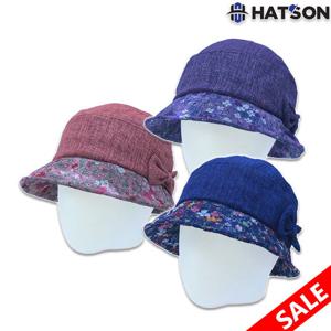 [햇츠온]여성 피에르가르뎅 꽃무니 COOL 버킷햇 벙거지 모자 C21-304