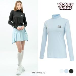 [스팍스]여성 벅스버니 백레터링 긴팔 하프넥 베이스 레이어 티셔츠 SO1LTS201