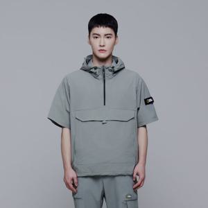 내셔널지오그래픽 N242UFT941 데일리 경량 우븐 스트레치 반팔 아노락 LICHEN KHAKI