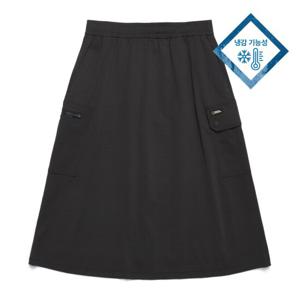 내셔널지오그래픽 N242WSK970 여성 쿨링 카고 롱 스커트 CHARCOAL