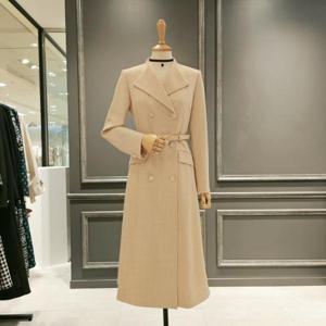 [아니베에프]  A43WOP310_더블버튼 벨티드 원피스