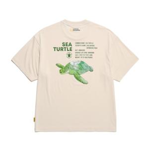내셔널지오그래픽 N242UTS610 드라이실 그래픽 티셔츠 BEIGE
