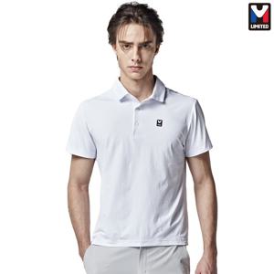 엠리밋 남자 남성 스포츠 볼링 반팔티 카라티 티셔츠 화이트