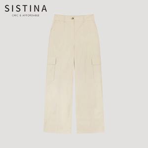 [SISTINA] 인기 스트링 헴 카고 팬츠_AWWSLO21010_LP