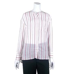 [카이아크만] 칼라 스트라이프 헨리넥 셔츠(KPASH632W0_RD)