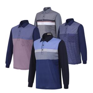 [KLAUS]S/S시즌 남성 면혼방 카라 긴팔티셔츠 KL3327