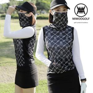 보스케 여성 스컬 귀걸이 메쉬 조끼 MW1M504W