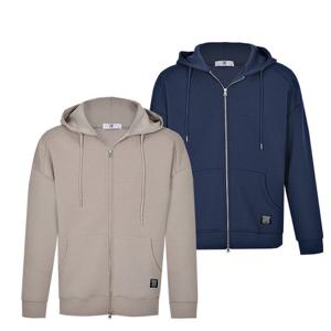 R2 스튜디오 리맨 오버핏 투웨이 후드집업_E2-3M080