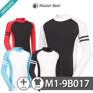 제로다몰 스판 반목 2선 포인트 배색 긴팔티 남성 골프웨어