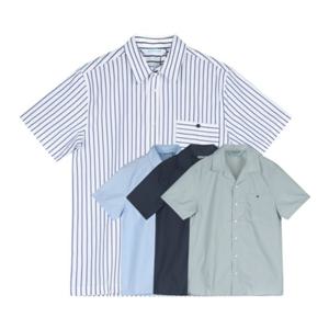 보스케 남성 여름 골프웨어 골프 스트라이프 반팔 셔츠 L170523M