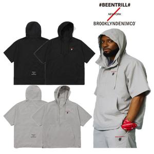 폴리써커 후디 반팔 아노락 BA242WT009