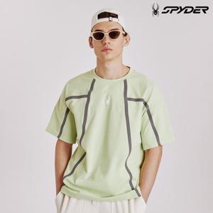 [스파이더] 공용 스티치 반팔 티셔츠 SPIMCNRS301ULIM