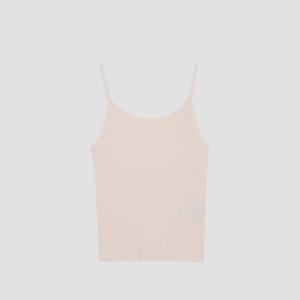 [UNIT]스트링 슬리브리스 니트 탑 [UFJKSN244N-LIGHT PINK]