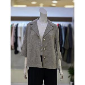 소고트리아나 세이브존07 여성 체크 린넨자켓 TJ2GA13