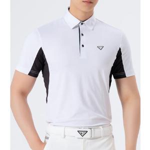 냉감 통풍메쉬 남성 포인트배색 카라넥 반팔티셔츠_101280