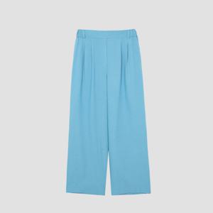 [UNIT]린넨 혼방 투턱 팬츠 (소매 세트) [UFJWBP28CN-BLUE]