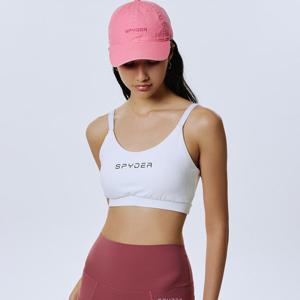 [스파이더] 여성 올데이 레터링 브라탑 SPJFCNBR252WWHT