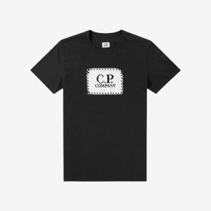 시피컴퍼니 라벨 반팔 티셔츠 블랙 남성 16CMTS042A 005100W 999