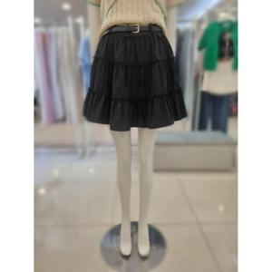 부루앤쥬디 세이브존03 부루앤쥬디  벨트 3단 미니킹 스커트 SAVBBKBQGSK002B