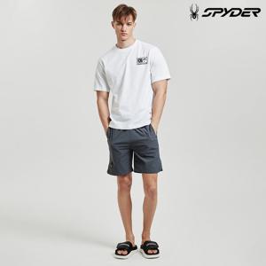 [스파이더] 남성 4.5부 하이텐션 경량 우븐 반바지 SPJMCNTR203MCGR